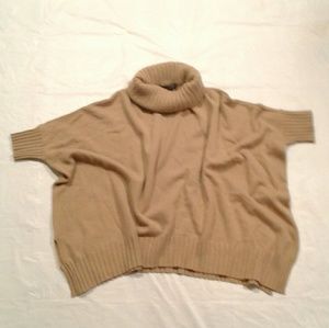 Ann Taylor brown cashmere turtleneck sweater